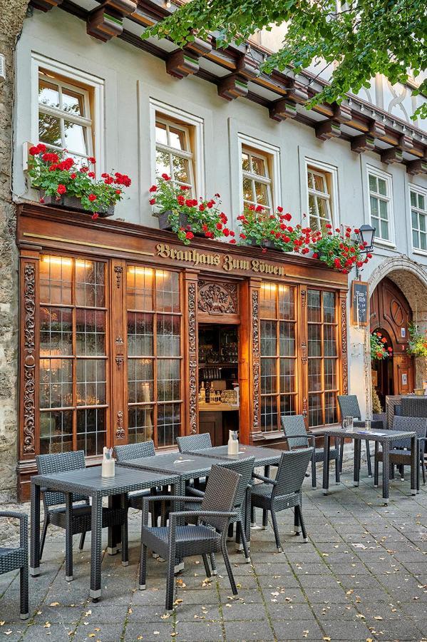 Hotel Brauhaus Zum Loewen Mühlhausen Exterior foto